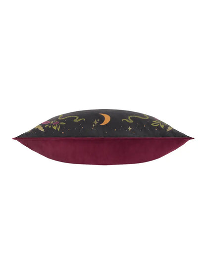 Bad Witch Embroidered Velvet Cushion
