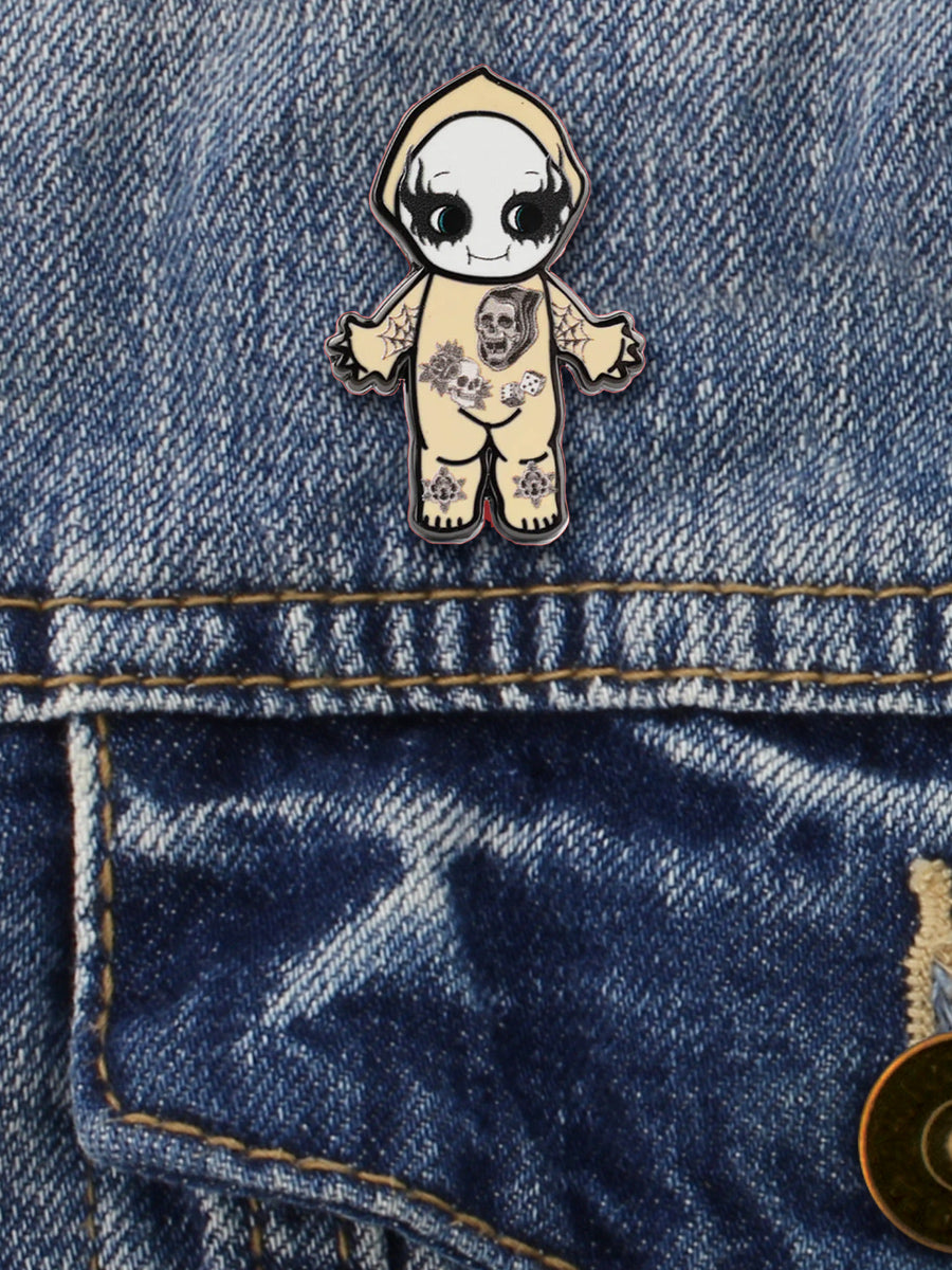 Corpse Paint Doll Enamel Pin Badge