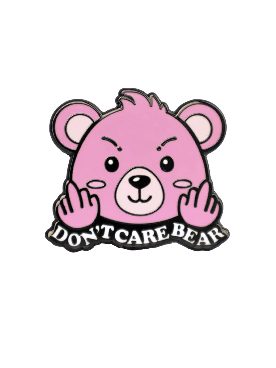 Don't Care Bear Enamel Pin Badge