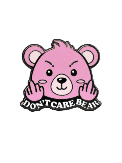 Don't Care Bear Enamel Pin Badge