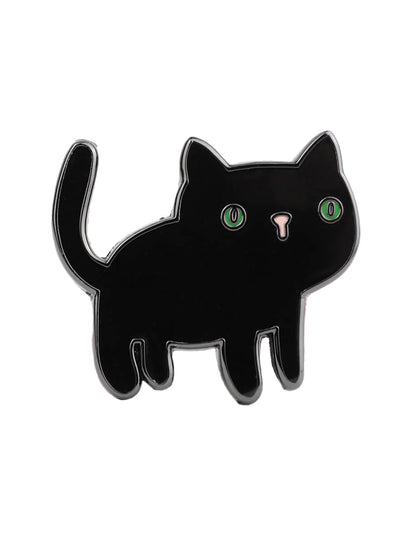 Black Cat Enamel Pin Badge