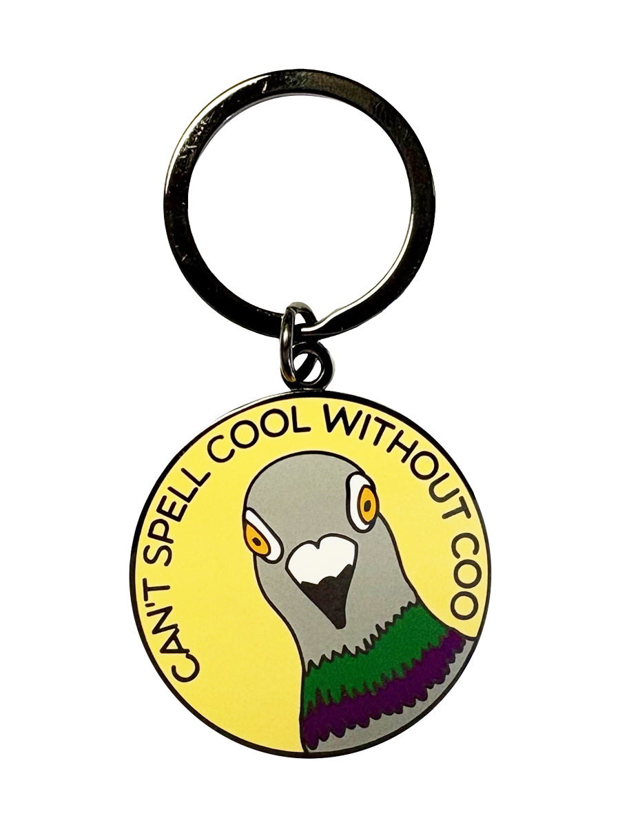 Can't Spell Cool Without Coo Enamel Keyring
