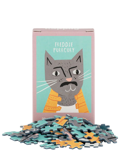 Freddie Purrcury - 99 Piece Mini Cat Jigsaw Puzzle