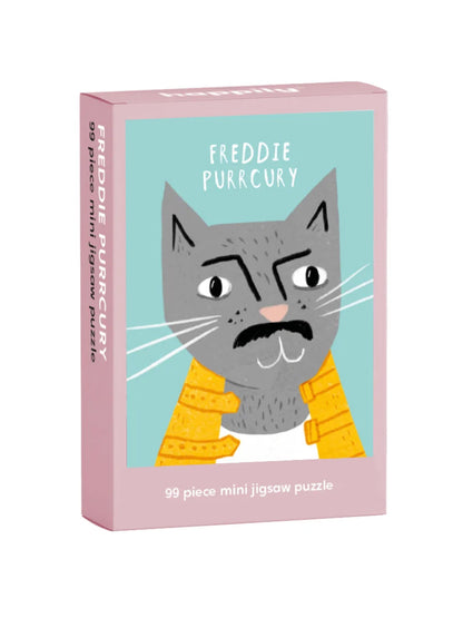 Freddie Purrcury - 99 Piece Mini Cat Jigsaw Puzzle