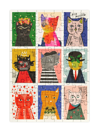 Art Cats - 99 Piece Mini Jigsaw Puzzle