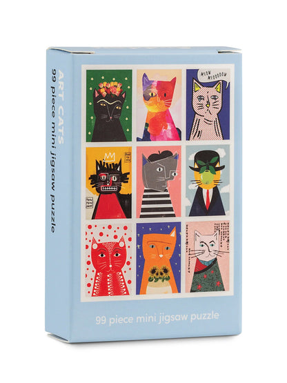 Art Cats - 99 Piece Mini Jigsaw Puzzle