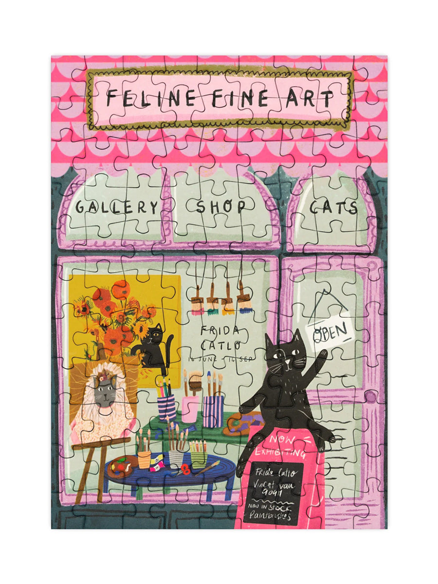 Feline Fine Art - 99 Piece Mini Jigsaw Puzzle