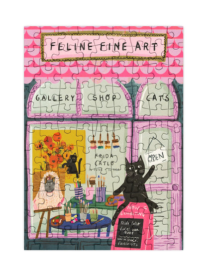 Feline Fine Art - 99 Piece Mini Jigsaw Puzzle