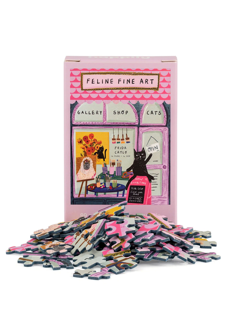 Feline Fine Art - 99 Piece Mini Jigsaw Puzzle
