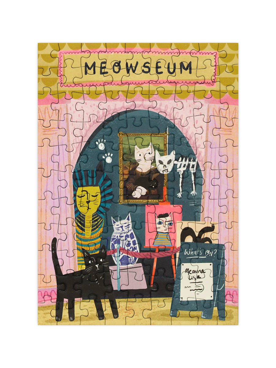 Meowseum - 99 Piece Mini Jigsaw Puzzle