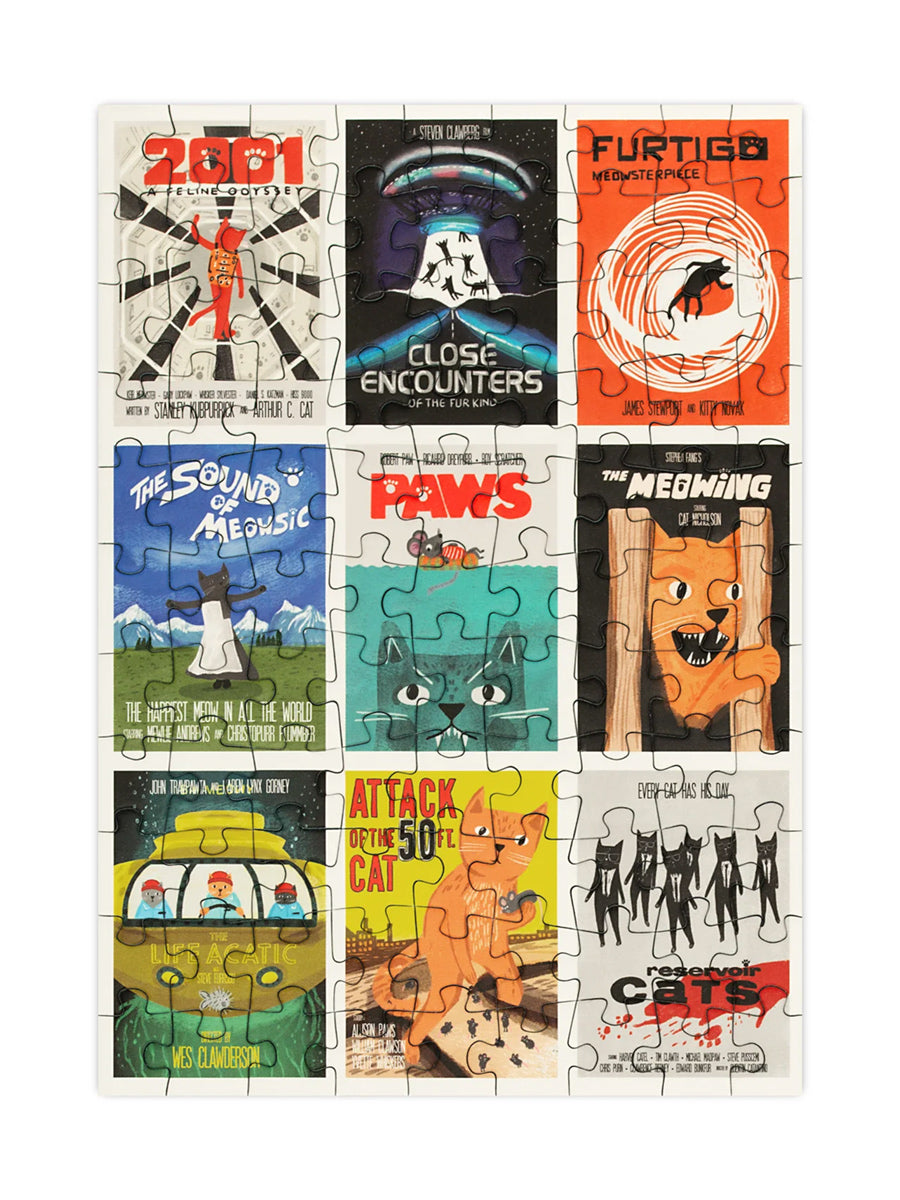 Movie Cats - 99 Piece Mini Jigsaw Puzzle