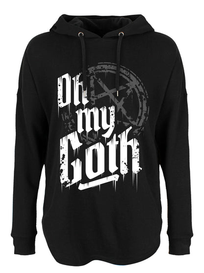 Oh My Goth Ladies Black Oversized Hoodie