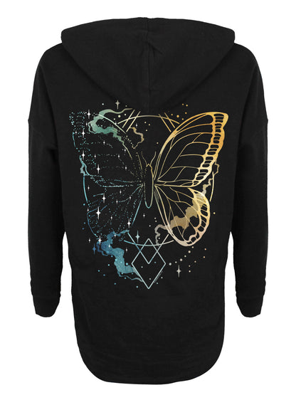 Magical Flight Ladies Black Oversized Hoodie