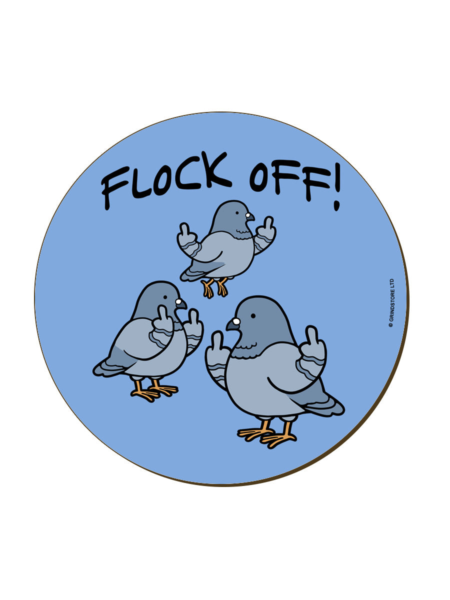 Flock Off! Pigeons Circular Coaster