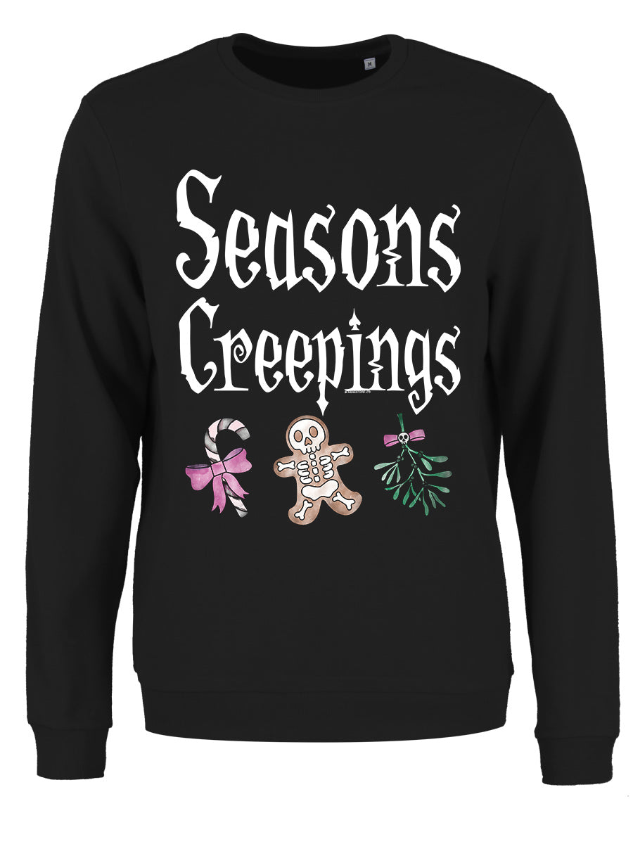 Seasons Creepings Ladies Black Christmas Jumper