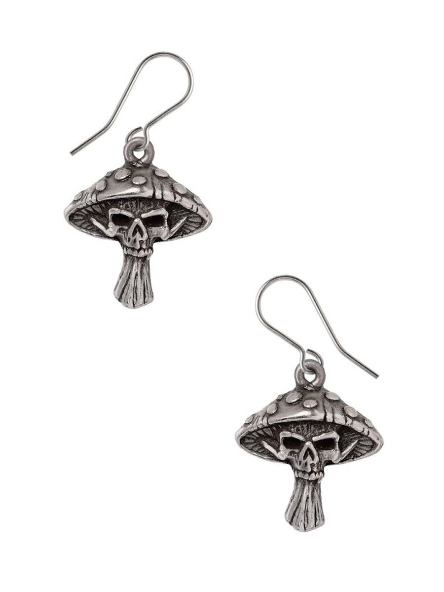 Alchemy Death Cap Mushroom Dropper Earrings