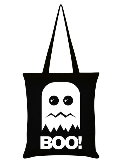 Boo! Ghost Black Tote Bag