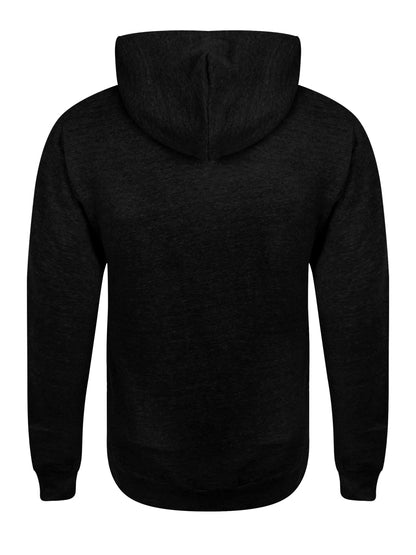 Black Heather Zipped Hoodie