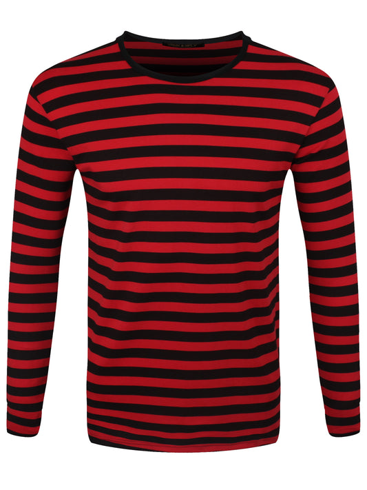 Run & Fly Striped Red and Black Long Sleeved T-Shirt