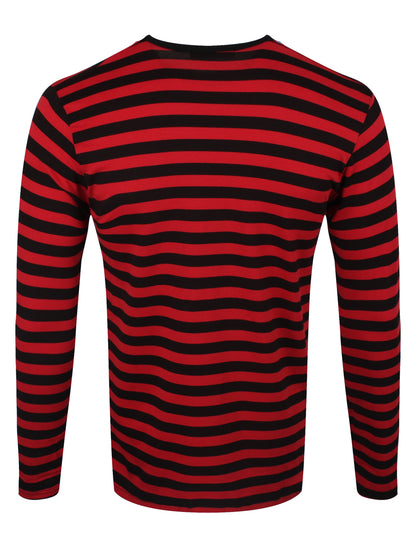Run & Fly Striped Red and Black Long Sleeved T-Shirt
