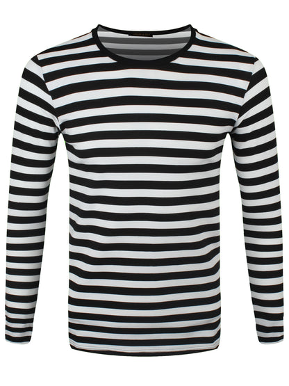 Run & Fly Striped Black and White Long Sleeved T-Shirt