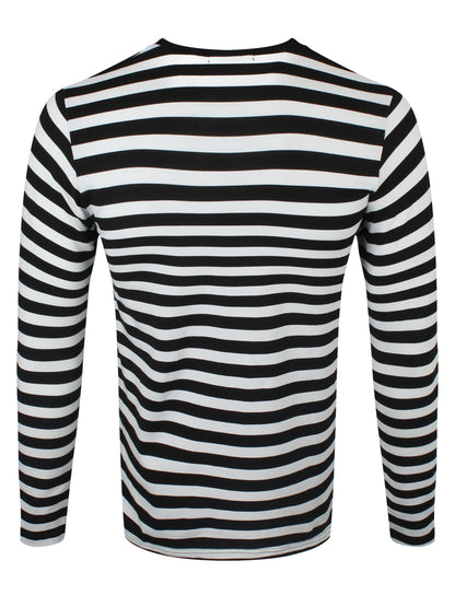 Run & Fly Striped Black and White Long Sleeved T-Shirt