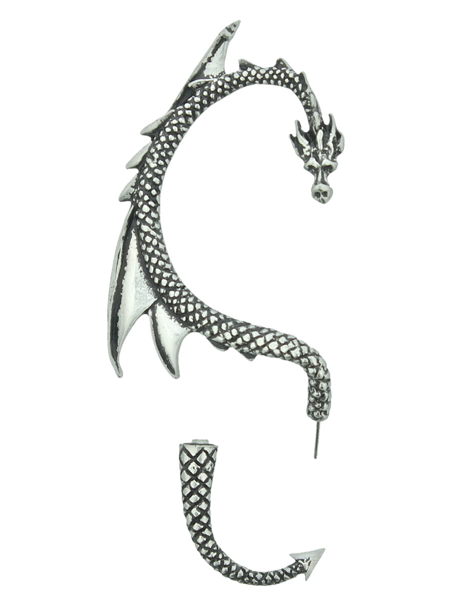 Alchemy Gothic Earring - The Dragon's Lure (Single Stud - Right Ear Only)