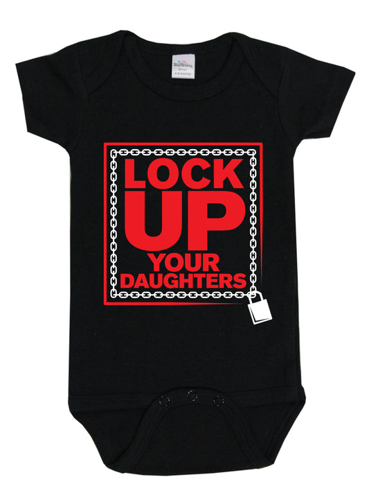 Lock Up Your Daughters Black Baby Grow