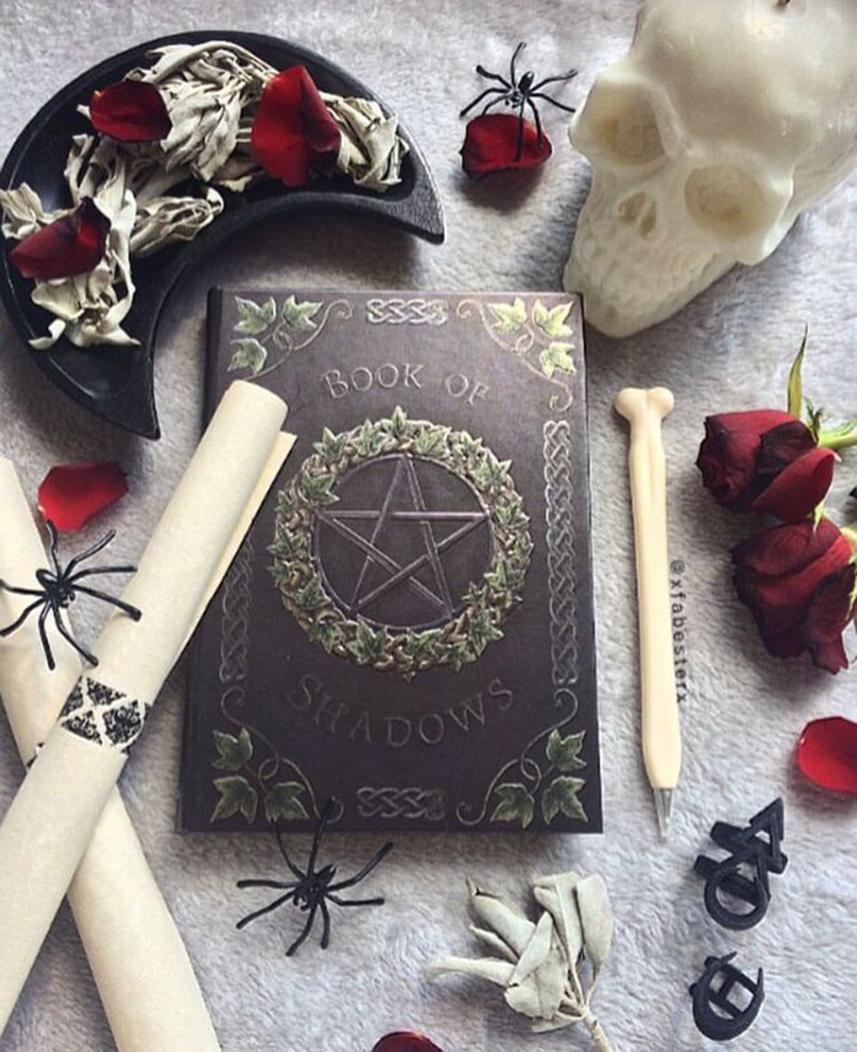 Embossed Book of Shadows Ivy A5 Journal