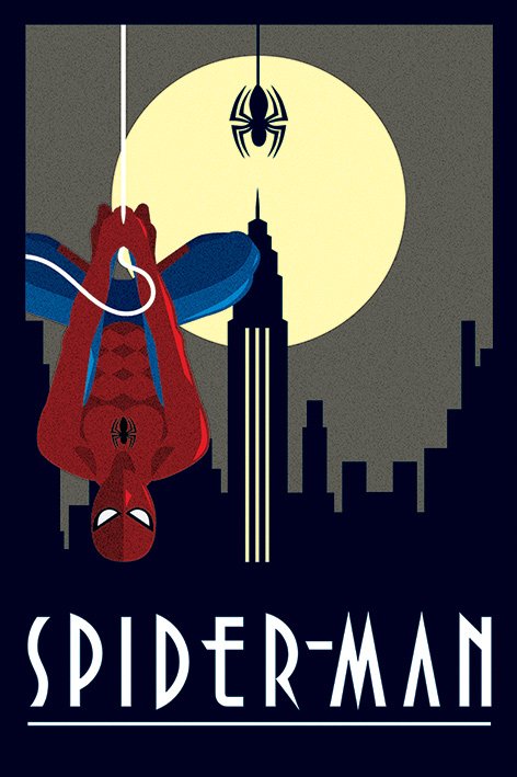 Marvel Deco Spider-Man Poster