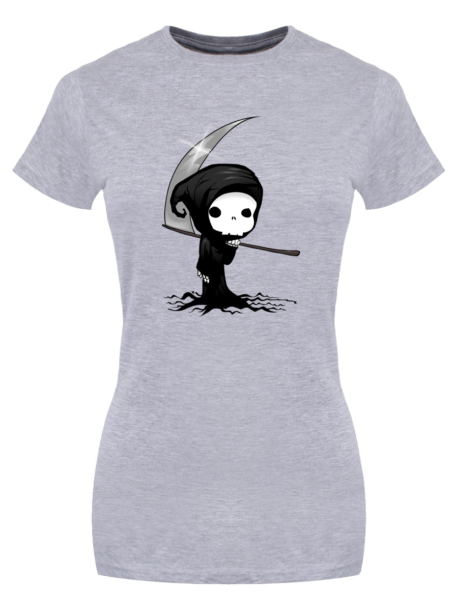 Mini Reaper Ladies Grey T-Shirt