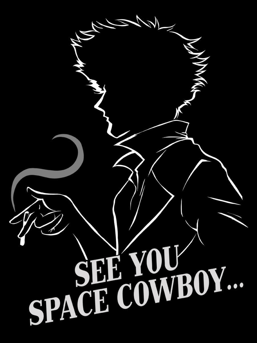 See You Space Cowboy Men's Black T-Shirt