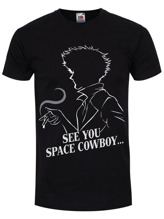 See You Space Cowboy Men's Black T-Shirt