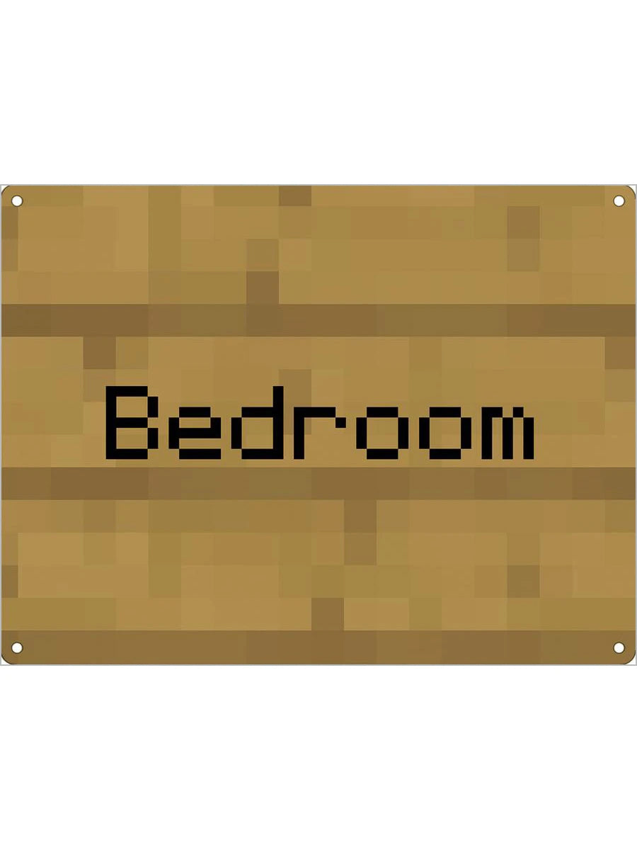 Bedroom Note Mini Tin Sign