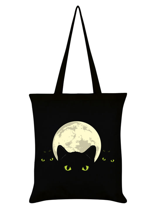 Bright Eyes Black Tote Bag