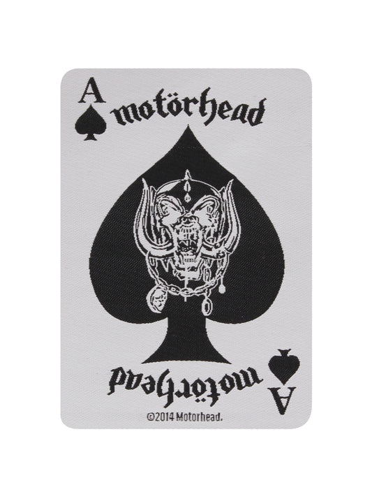 Motorhead Ace Of Spades Playing Card Patch