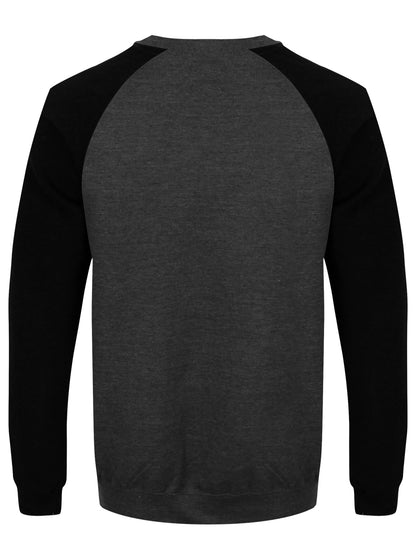 Charcoal & Jet Black Baseball Sweatshirt