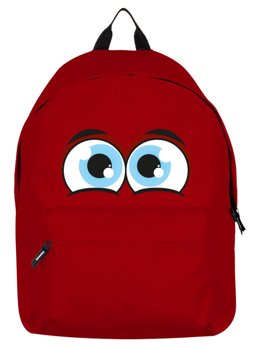 Just A Little Bit Worried Red Backpack