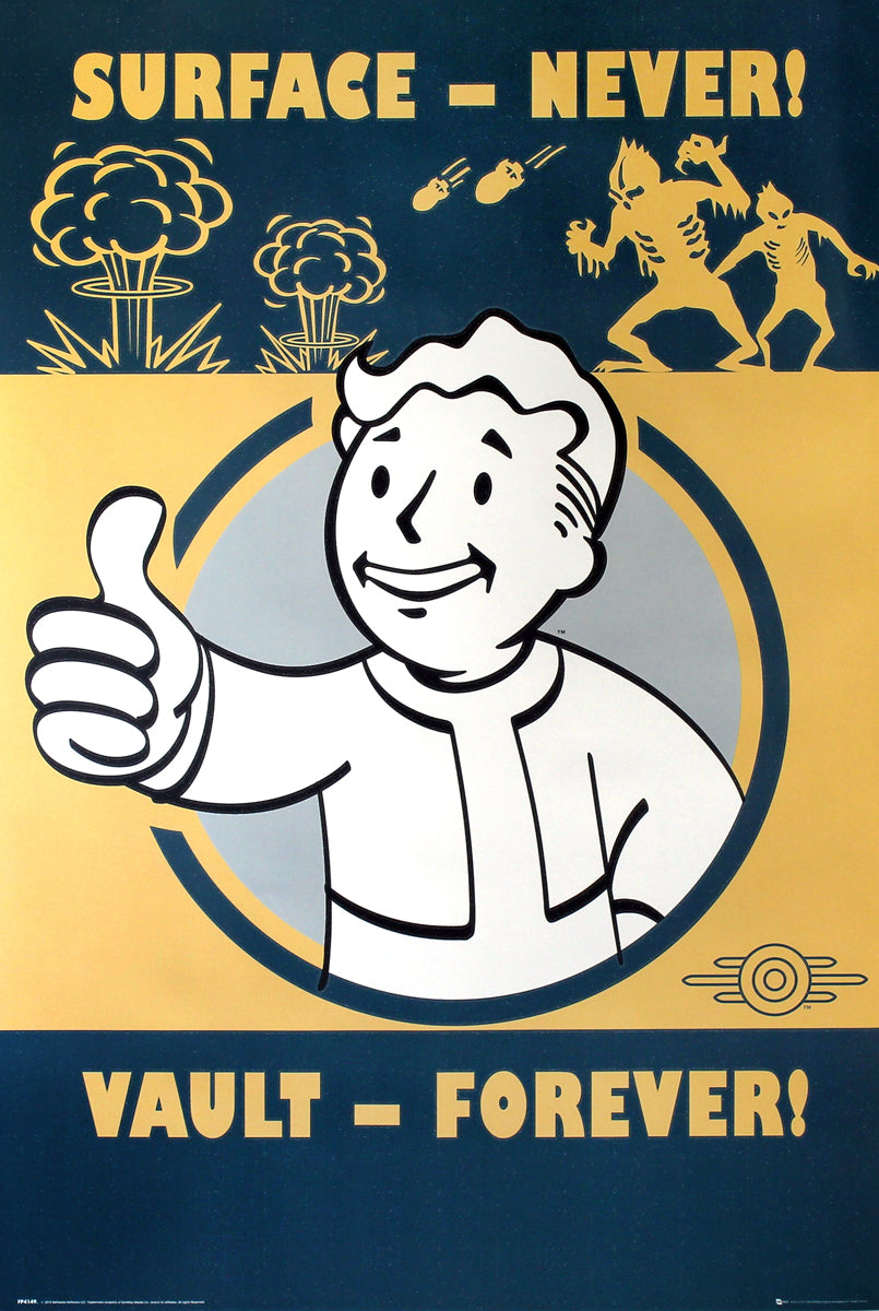 Fallout 4 Vault Forever Poster