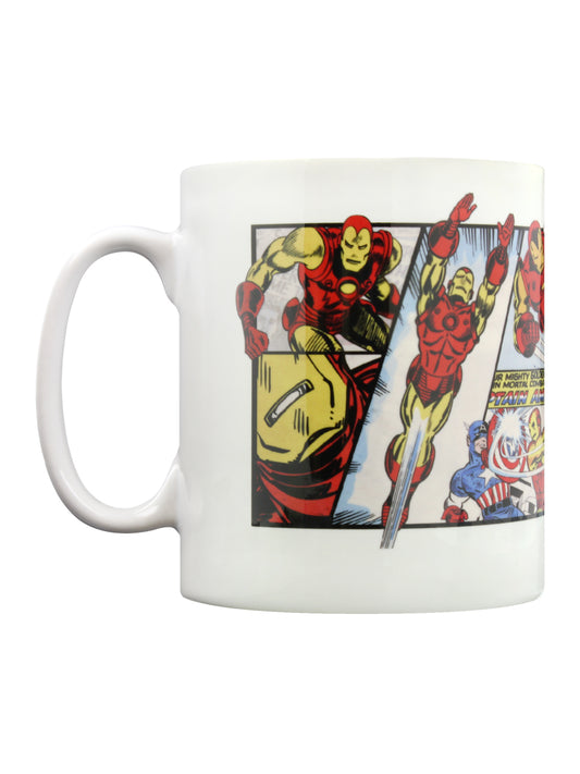 Marvel Retro Iron Man Panels Mug