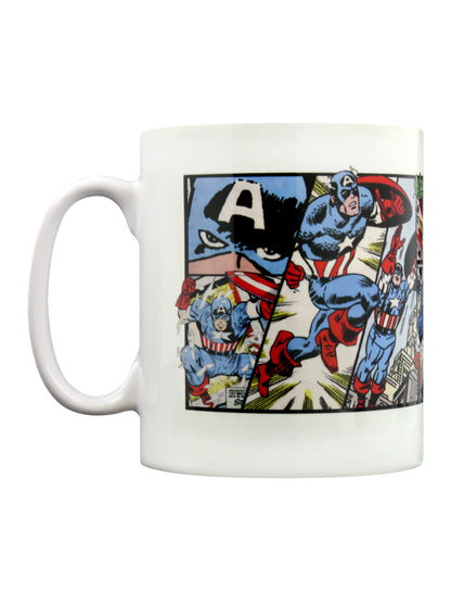 Marvel Retro Captain America Panels Mug