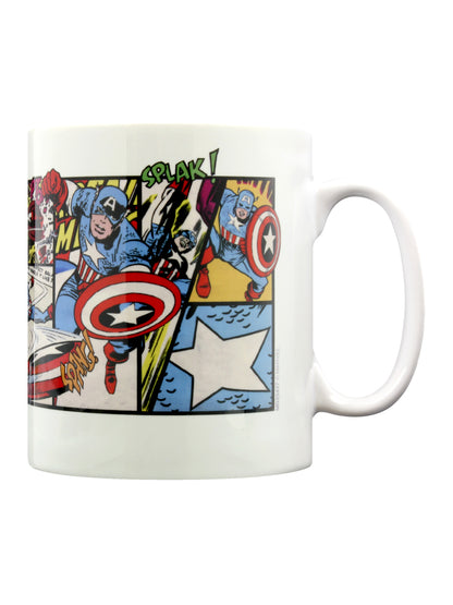 Marvel Retro Captain America Panels Mug