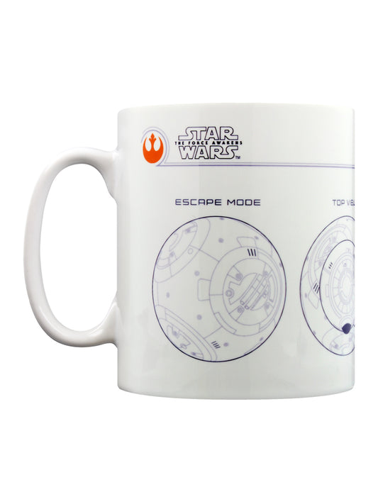 Star Wars Episode VII BB8 Sketched Mug