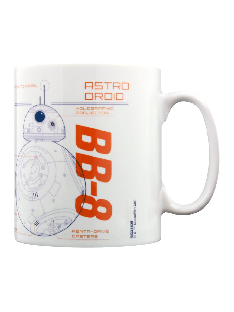 Star Wars Episode VII BB8 Sketched Mug