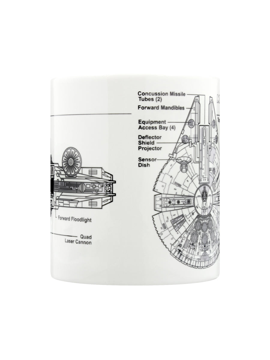 Star Wars Millennium Falcon Sketch Mug