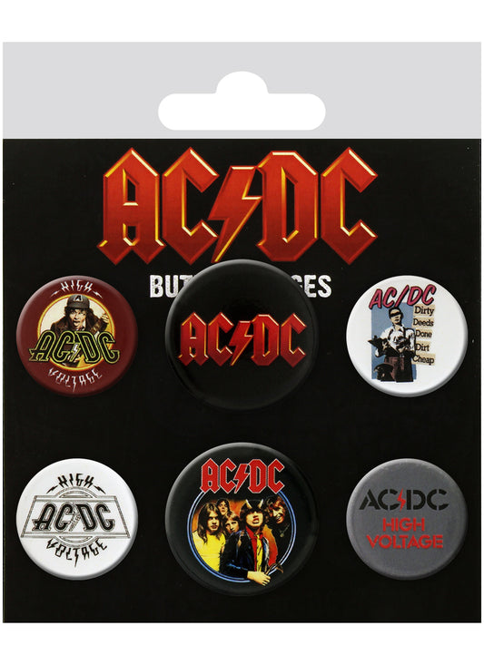 AC/DC Mix Badge Pack
