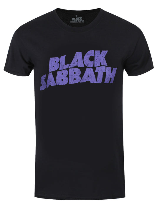 Black Sabbath Wavy Logo Vintage Black Men's T-Shirt