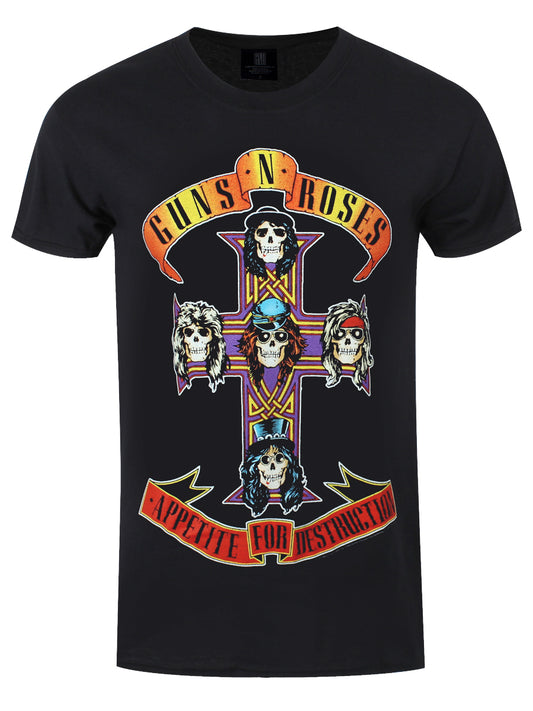 Guns N Roses Appetite For Destruction Men's Black T-Shirt