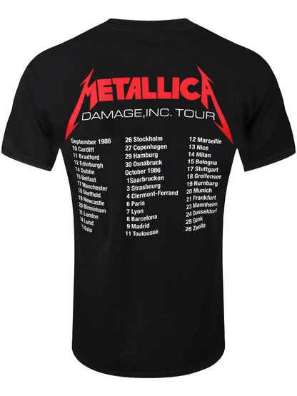 Metallica MOP 86 European Tour Men's Black T-Shirt
