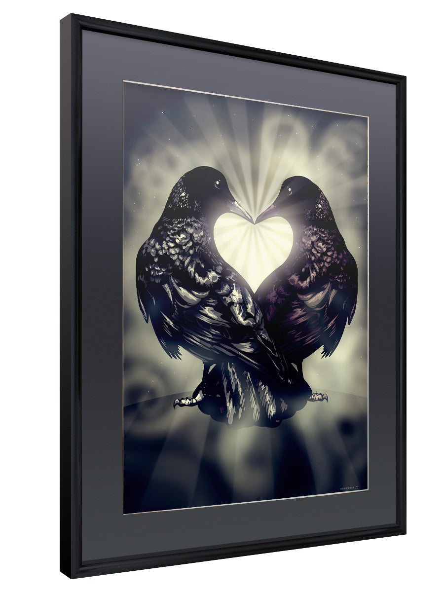 Corvus Amare Gloss Black Framed Poster